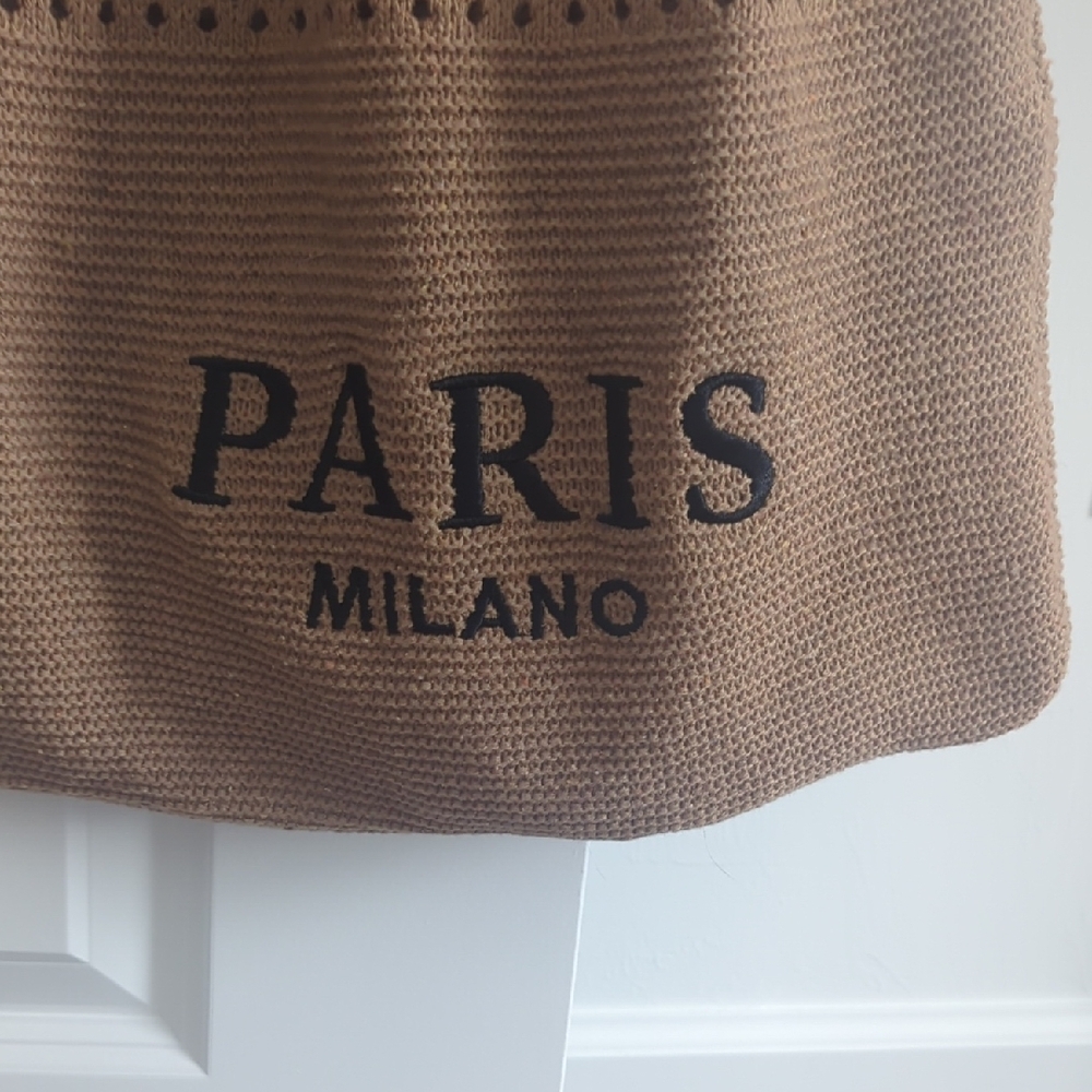 Brown Mesh Tote Bag - Picture 2 of 7